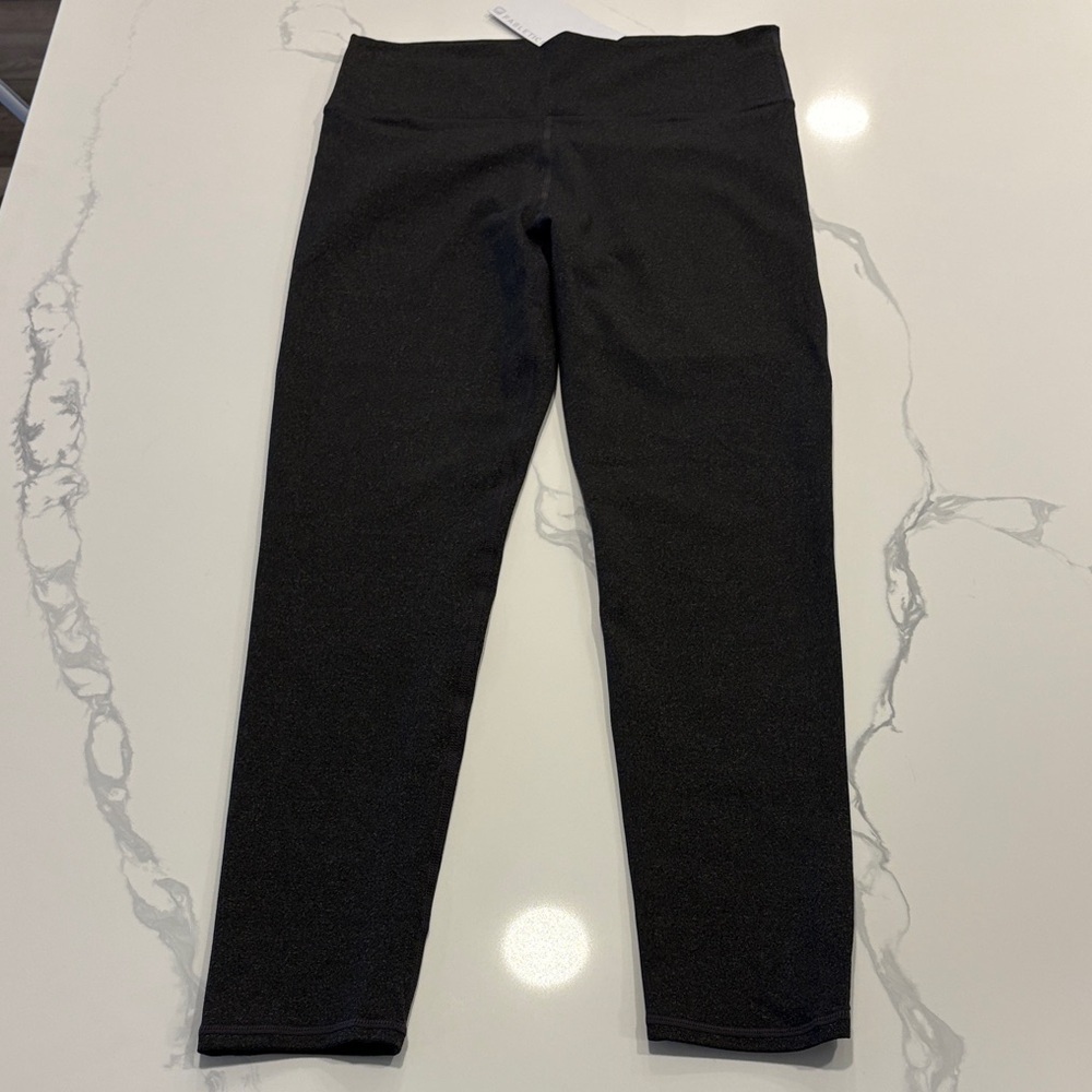 Fabletics Lisette High Waisted Leggings ~ Large ~ 26” Inseam ~ Heathered Grey
